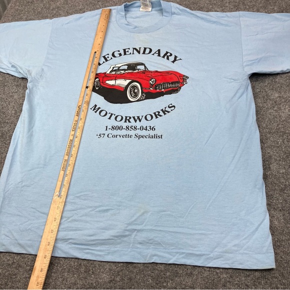 Fruit Of The Loom T-Shirt Men’s Size XL Vintage Chevy Legendary Motoworks Blue - Picture 7 of 10